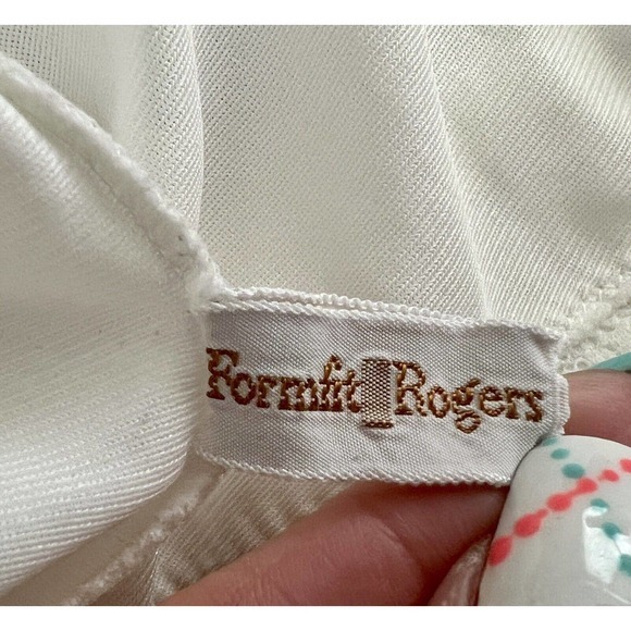 Vintage Women’s Form Fit Rogers Short Slip White, Fairy Babydoll Made in USA EUC - Picture 10 of 12